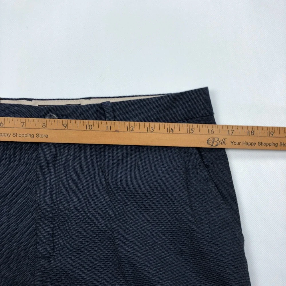 Banana Republic Classic Fit Textured Chino Pants Navy Blue 32x34 Mens Cotton